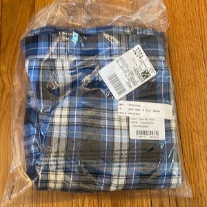 Lands End Clear Blue Plaid Uniform Skort Girls Size 16 *Nwt